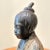 Metal Vintage Japanese Bronze Sculpture of Young Monk Artist Signed Stamp Original For Sale - Image 7 of 13