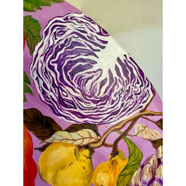 Original Round Botanical Oil on Canvas Painting With Figural Hands by Surabhi Gaikwad Uzgare, 2020 For Sale - Image 9 of 15