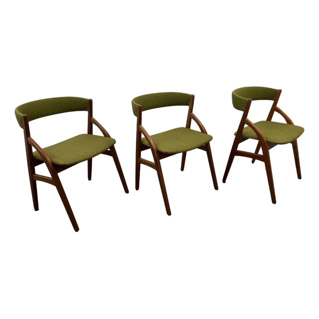 Scandinavian Teak Chairs, 1970s, Set of 3 For Sale