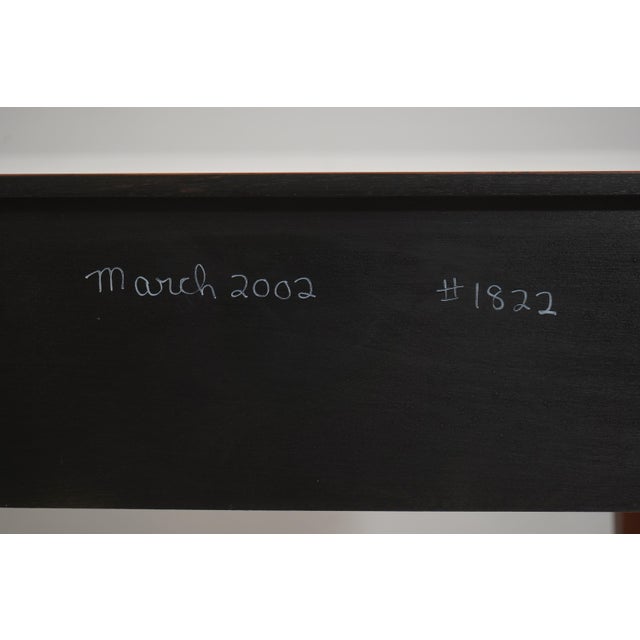 Wright Table Co. Mahogany Federal Style 2 Drawer End Table Server For Sale - Image 18 of 18