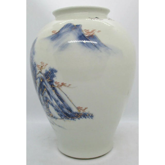 Early 20th Century Chinese Porcelain White and Green Glazed Meiping Vase For Sale - Image 4 of 12