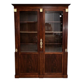 Directoire Mahogany Display Bookcase, Early 19th Century For Sale