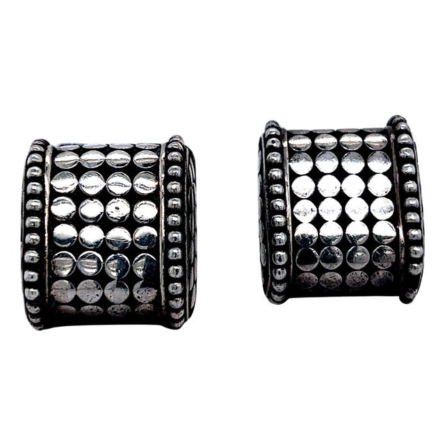 1990s Pair of John Hardy Estate Cufflinks Sterling Silver For Sale