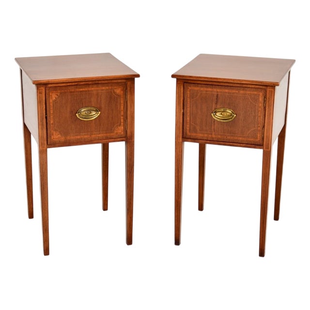 Antique Edwardian Side Tables, 1900s, Set of 2 For Sale