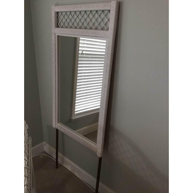Vintage Henry Link White Wicker Mirror Chairish