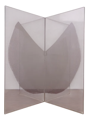 German Wing Object Sculpture in Acrylic Glass by Heinz Mack, 1980