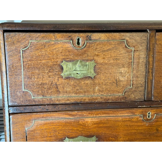 Early 19th Century Fantastic English Campaign Chest For Sale - Image 4 of 12