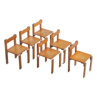 French Chairs by George Candilis for Sentou, 1968, Set of 6 For Sale