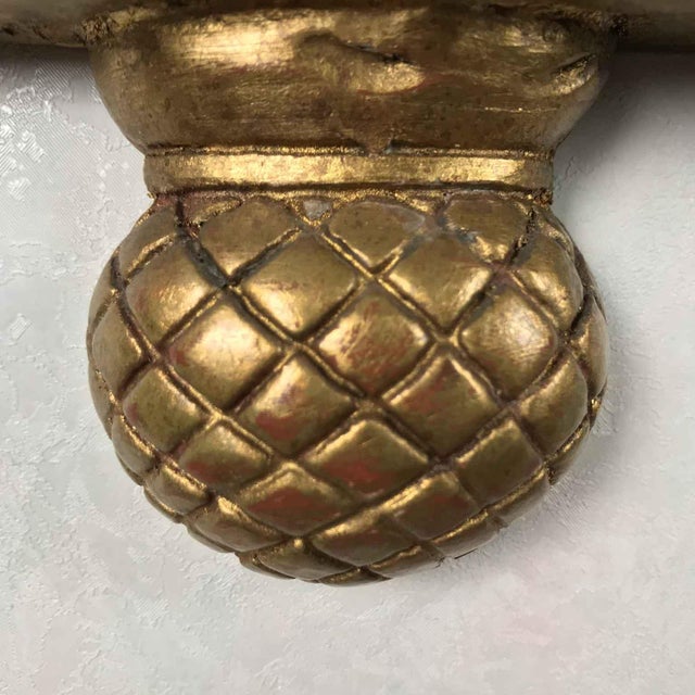 Empire Carved Gilded Mirror, 1980s For Sale - Image 6 of 11