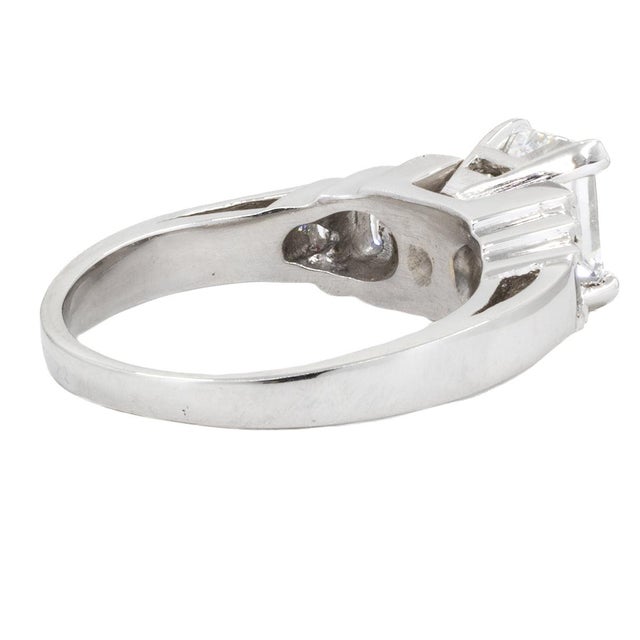 Contemporary Late 20th Century 1.51 Carat F VS2 EC GIA Ring, Size 5 For Sale - Image 3 of 4