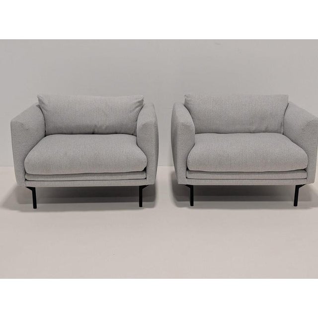 Gray Grey Lounge Chairs from Bolia, Set of 2 For Sale - Image 8 of 12