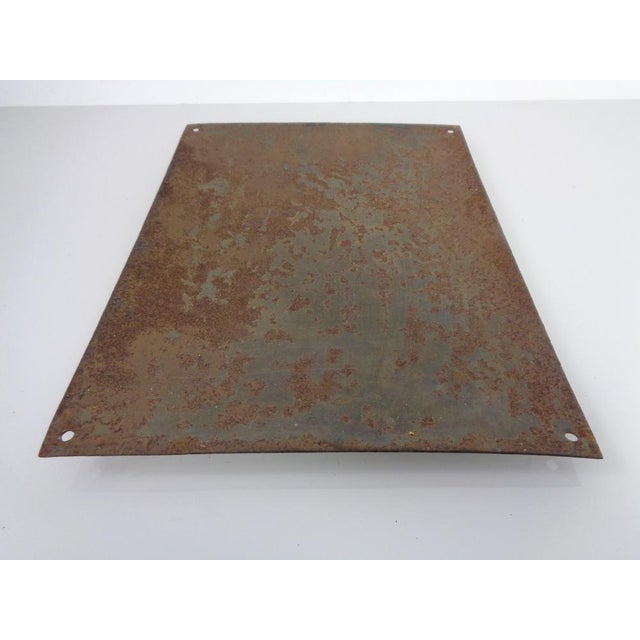 Metal Curved Enameled Doctor's Office Sign, 1960s, Set of 2 For Sale - Image 7 of 18