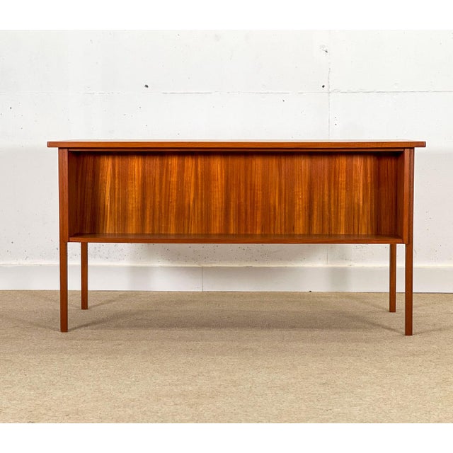 Wood Teak Desk, Denmark, 1960s For Sale - Image 7 of 13