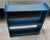 Early 20thc original blue painted book shelf from Pennsylvania.In fine as found condition.