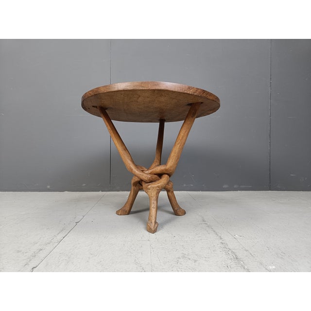 Vintage Tribal Art Side Table, 1960s For Sale - Image 6 of 11