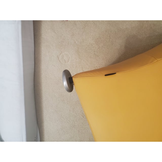 Modern Gerard Van Berg for Montis Lounge Chair in Yellow Leather For Sale - Image 10 of 10