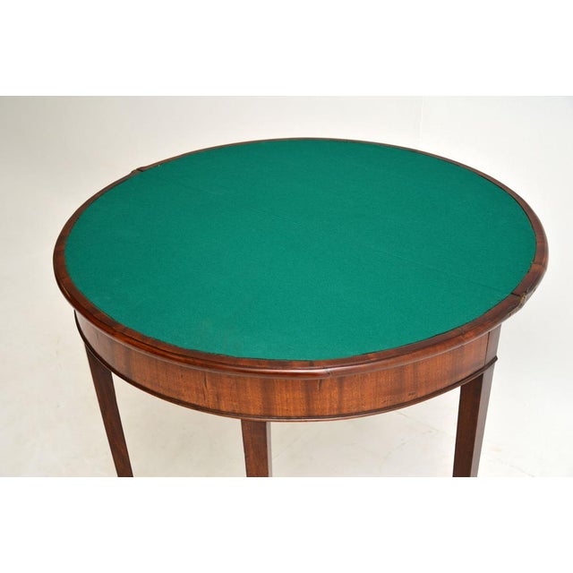 Wood Antique George III Card Table, 1790s For Sale - Image 7 of 14