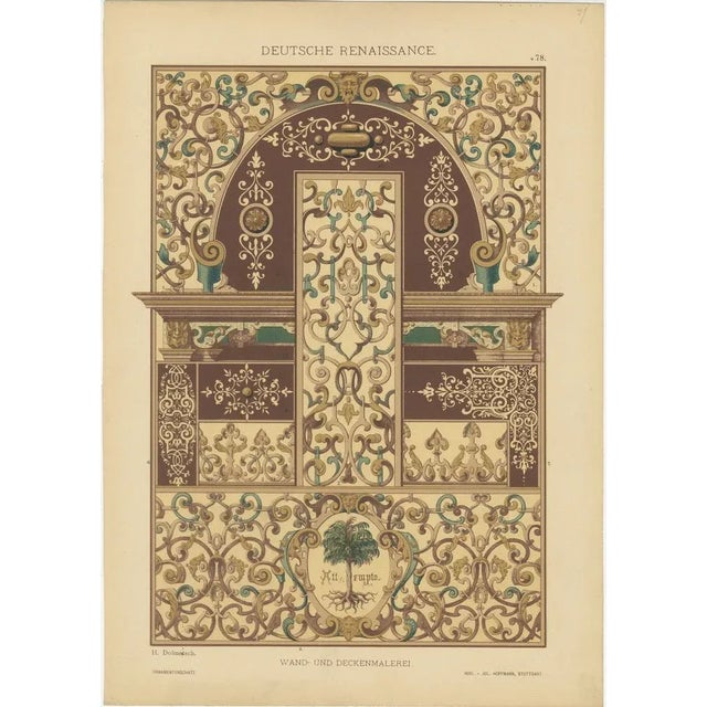 Compilation of German Renaissance Artwork from Der Ornamentenschatz, 1887, Paper, Set of 9 For Sale - Image 9 of 11