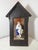 Maison De Cluny, Devotional Shrine Grand Tour Madonna of the Olives, 19th Century, Ceramic, Cow Leather & Walnut For Sale - Image 14 of 14