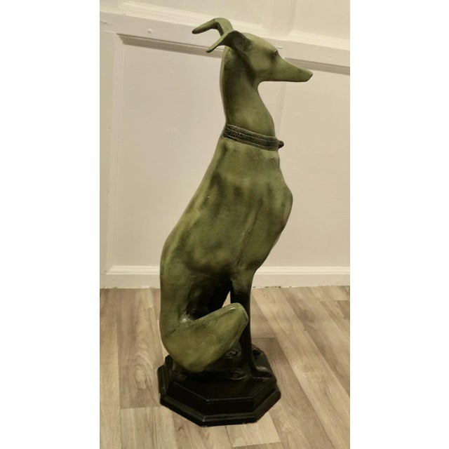 Large Italian Greyhound Dogs in Metal, 1960s, Set of 2 For Sale - Image 3 of 7