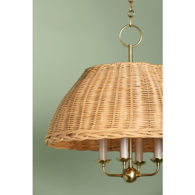 Mitzi Arwen 20 in. 4 Light Pendant in Aged Brass Finish For Sale - Image 11 of 13