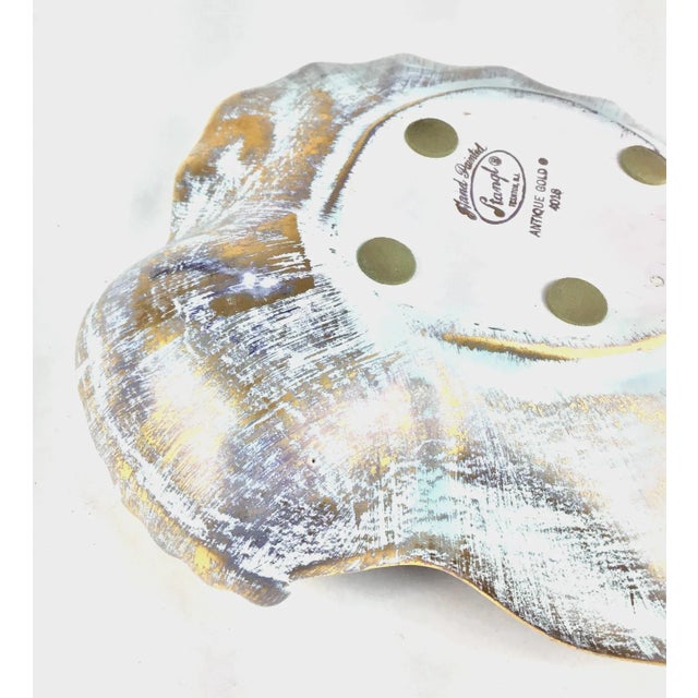 1970s Hand Painted Gold Stangl Trinket Dish For Sale - Image 9 of 10