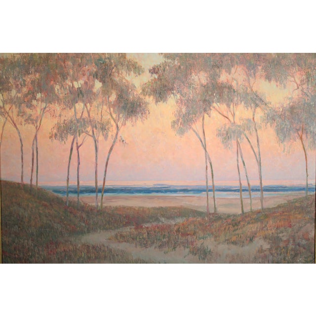 Impressionist Coastal Sunset Painting by William Dorsey (1942-2019) For Sale - Image 4 of 11