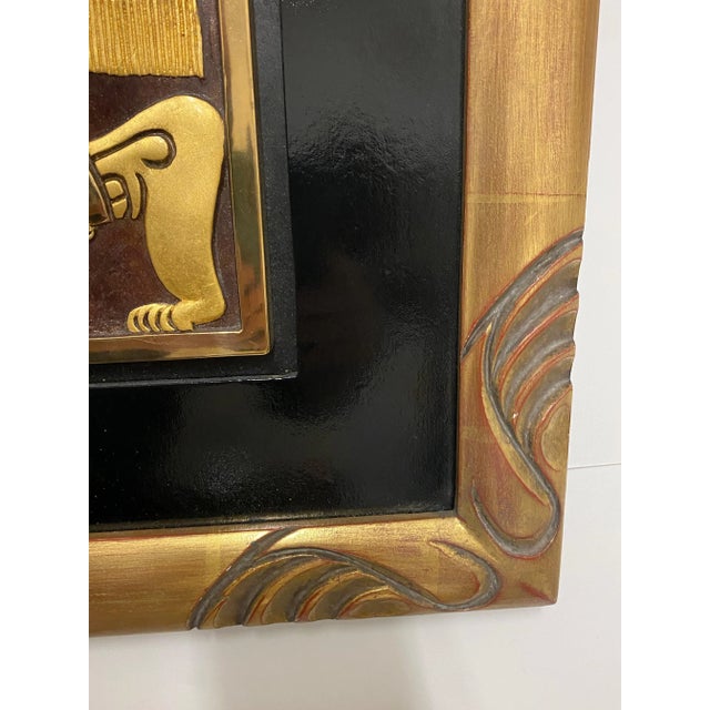 Signed Erte Wall Sculpture of Samson and Delilah Romain Tirtoff Art For Sale - Image 9 of 13