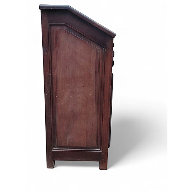 Louis XIII Style Secretaire in Oak and Walnut, 1890s For Sale - Image 10 of 10