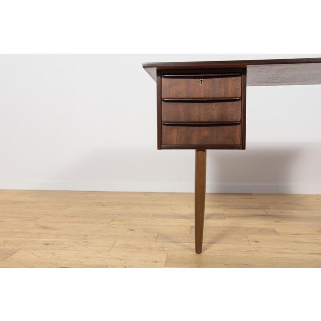 Mid-Century Compact Freestanding Desk, Denmark, 1960s For Sale - Image 10 of 14