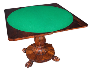 Antique Club Lounge Poker Table, English, Parlour Games, Cards, William Iv, 1835