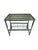 Chinoiserie Mid-Century Hollywood Regency Emerald Green Lacquered Bamboo & Rattan Side Table For Sale - Image 3 of 8