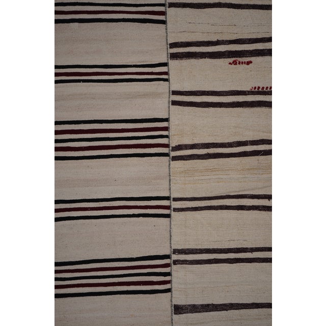 Textile Vintage Oversized Striped Turkish Kilim Rug 9' X 12'3'' For Sale - Image 7 of 11