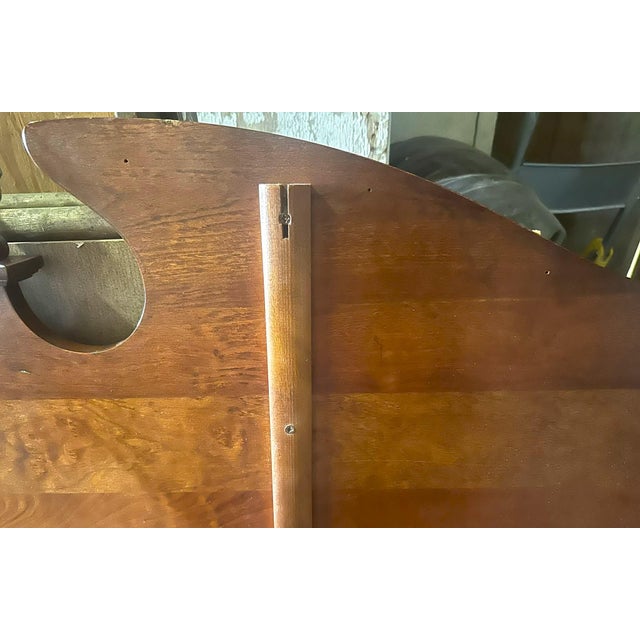 Solid Cherry Wood Queen Size Rice Bed Made in South Carolina by Sumter Cabinet Company - Vintage 1990s For Sale In Saint Louis - Image 6 of 6