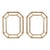 Mid-Century Hollywood Regency Style Faux Bamboo Giltwood Mirrors - Pair For Sale