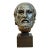 Vintage Bronze Classical Bust Sculpture of Sophocles For Sale