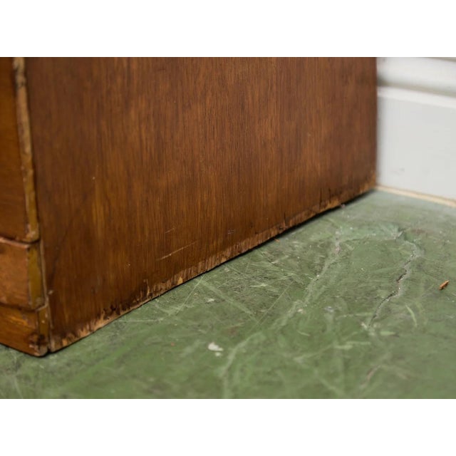Mid-Century Modern Four Drawer 1950s High Boy With Gold Hardware For Sale - Image 3 of 11