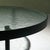 Black Black Round Coffee Table with Structured Glass Top by Janni van Pelt, Netherlands, 1960s For Sale - Image 8 of 10