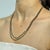 85 Ct Pyrite Beaded Double Strand Necklace With Silver Clasp 2.8mm Beads 22” Long For Sale - Image 10 of 15