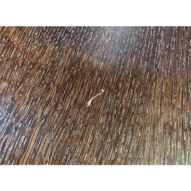 Wood Oak & Rubbed Bronze Finish Oliver Coffee Table From the Madeline Stuart Collection For Sale - Image 7 of 9