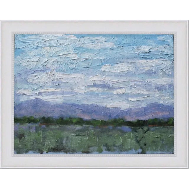 2020s Nevada Cloudscape Expressionist Landscape Oil Painting For Sale - Image 5 of 9