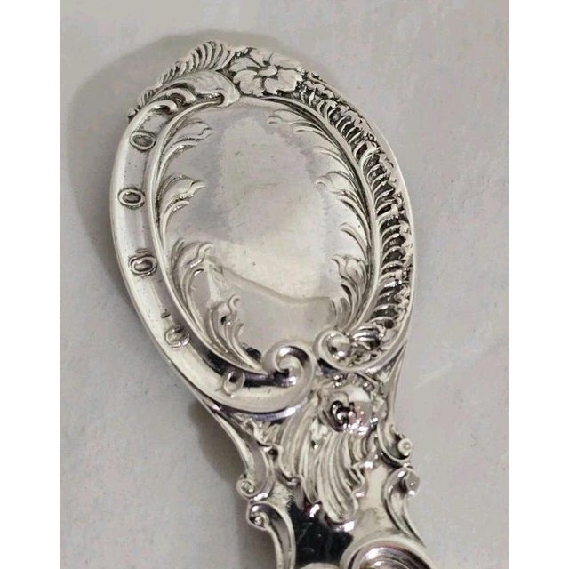 Antique Sterling Silver Fruit & Berry Serving Spoons, London, 1909 For Sale - Image 11 of 18
