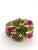 Bochic ‘Capri’ Vintage Sapphire, Ruby & Emerald Cuff In 18K Gold & Silver For Sale - Image 13 of 13