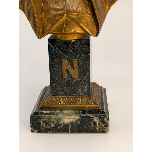 French Bronze Bust of Napoleon I on Marble Base For Sale - Image 4 of 9