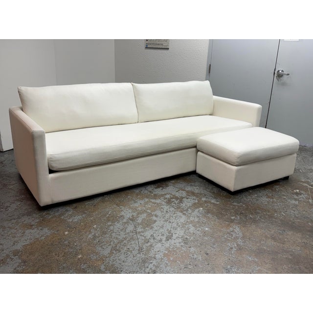 2020s Williams Sonoma for Pottery Barn Union Grand Sofa + Ottoman, Pair For Sale - Image 5 of 12