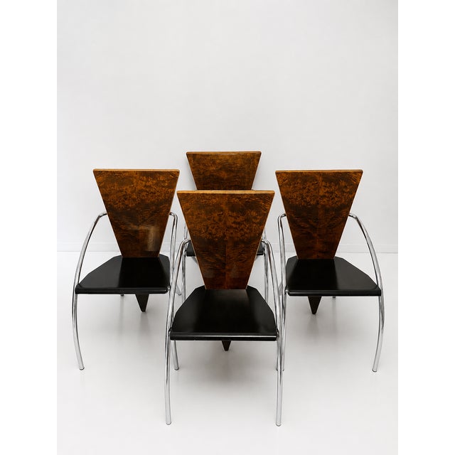 Designed by Danish designer Klaus Wettergren for Q-Production, Copenhagen, these chairs belong to his celebrated "Sitting...