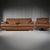 Loom Sculptural Leather Sofa & Lounge Chair Set For Sale - Image 4 of 8