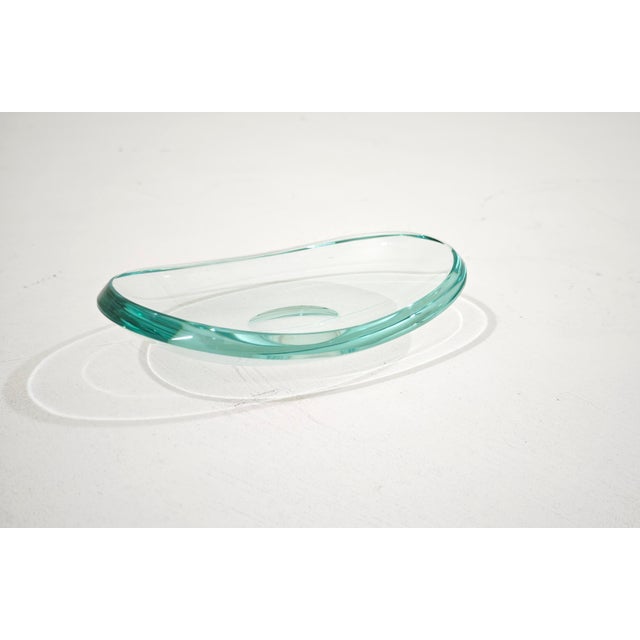 Mid-Century Nile Green Murano Glass Pocket Emptyer from Fontana Arte, Italy, 1960 For Sale - Image 6 of 10