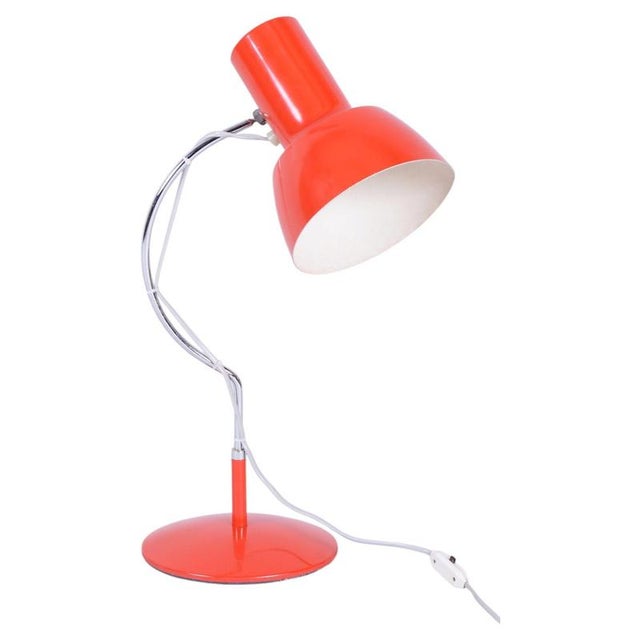 Mid-Century Modern Table Lamp in Chrome by J. Hůrka for Lidokov, Czech, 1960s For Sale - Image 11 of 11