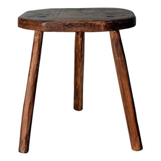 Mid-Century Primitive Side Table, France, 1940 For Sale